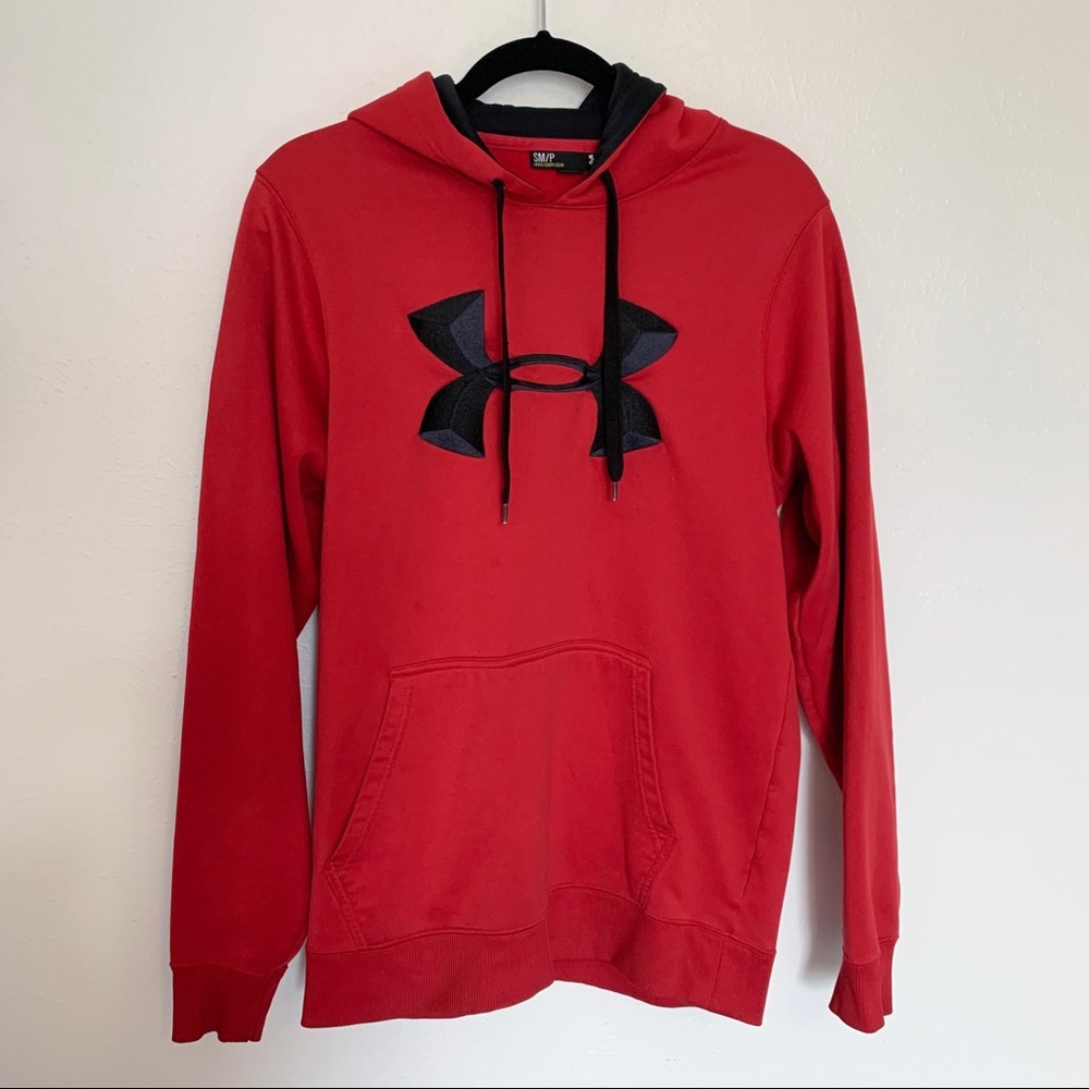 Under Armour Red Hooded Sweatshirt